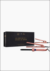 Lola Set - Rose Gold:  Ceramic Styler, 19mm Curling wand, Mini Styler